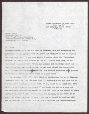[Letter from Mario Marcel Salas to David Honig - October 20, 1975]