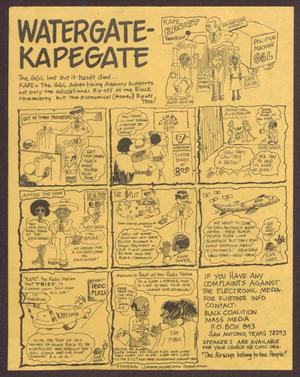 Primary view of object titled '[Watergate-Kapegate Comic Strip]'.