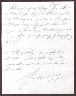 [Letter to Sterling Houston - October 1982]