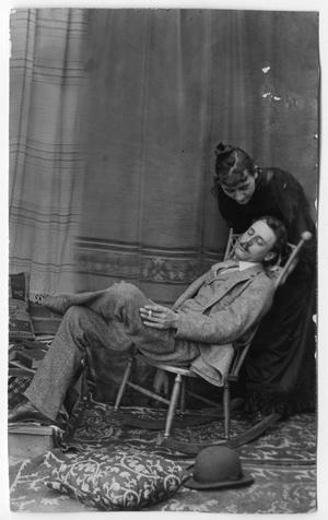 Primary view of object titled '[Caroline "Carrie" McGuire with Albert McGuire]'.
