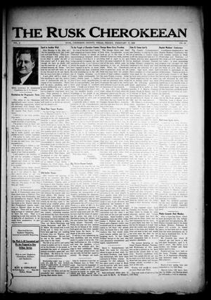 The Rusk Cherokeean (Rusk, Tex.), Vol. 3, No. 33, Ed. 1 Friday, February 17, 1922