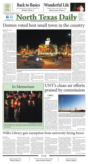 North Texas Daily (Denton, Tex.), Vol. 100, No. 39, Ed. 1 Wednesday, November 28, 2012