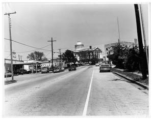 Primary view of object titled '[Looking East up Avenue A]'.