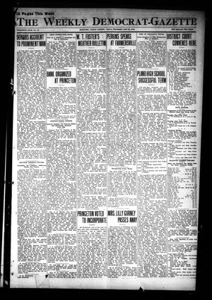 Primary view of object titled 'The Weekly Democrat-Gazette (McKinney, Tex.), Vol. 30, No. 16, Ed. 1 Thursday, May 23, 1912'.