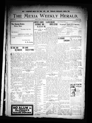 Primary view of object titled 'The Mexia Weekly Herald. (Mexia, Tex.), Vol. 15, Ed. 1 Thursday, November 12, 1914'.