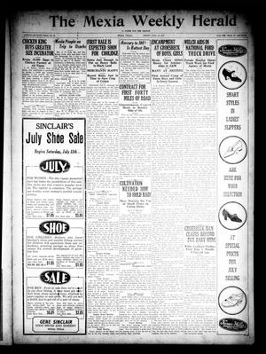 The Mexia Weekly Herald (Mexia, Tex.), Vol. 27, No. 26, Ed. 1 Friday, July 10, 1925