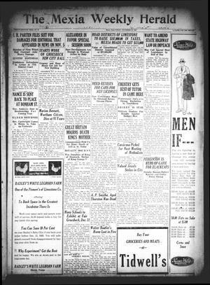 The Mexia Weekly Herald (Mexia, Tex.), Vol. 27, No. 46, Ed. 1 Friday, November 27, 1925