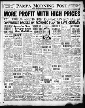 Pampa Morning Post (Pampa, Tex.), Vol. 1, No. 191, Ed. 1 Thursday, July 23, 1931