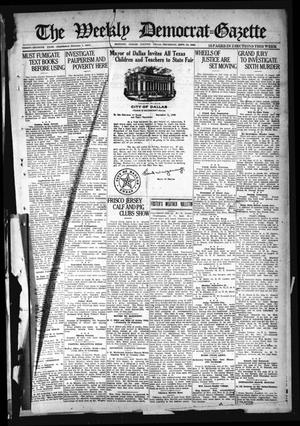 Primary view of object titled 'The Weekly Democrat-Gazette (McKinney, Tex.), Vol. 37, Ed. 1 Thursday, September 23, 1920'.