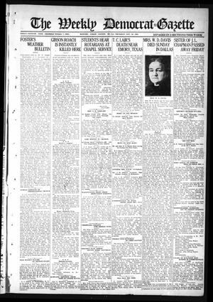 Primary view of object titled 'The Weekly Democrat-Gazette (McKinney, Tex.), Vol. 37, Ed. 1 Thursday, November 25, 1920'.