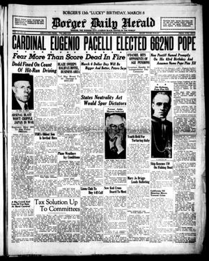 Borger Daily Herald (Borger, Tex.), Vol. 13, No. 86, Ed. 1 Thursday, March 2, 1939