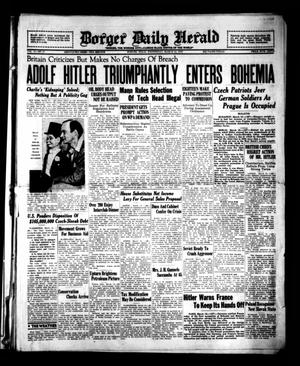 Borger Daily Herald (Borger, Tex.), Vol. 13, No. 97, Ed. 1 Wednesday, March 15, 1939