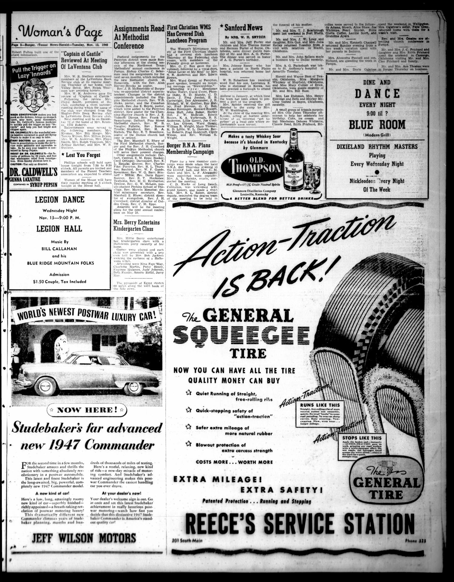 Borger-News Herald (Borger, Tex.), Vol. 20, No. 300, Ed. 1 Tuesday, November 12, 1946
                                                
                                                    [Sequence #]: 3 of 6
                                                