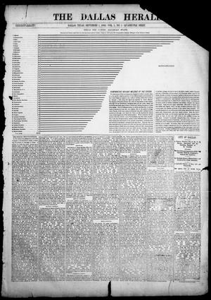 Primary view of object titled 'The Dallas Herald. (Dallas, Tex.), Vol. 1, No. 1, Ed. 1 Friday, September 1, 1882'.