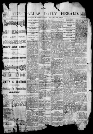 Primary view of object titled 'The Dallas Herald. (Dallas, Tex.), Vol. 31, No. 59, Ed. 1 Tuesday, January 1, 1884'.