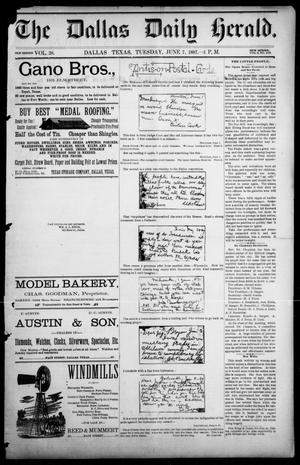 Primary view of object titled 'The Dallas Herald. (Dallas, Tex.), Vol. 2, No. 123, Ed. 1 Tuesday, June 7, 1887'.