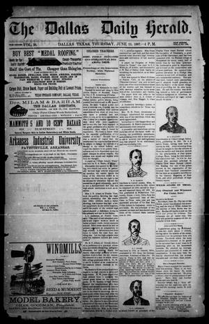 The Dallas Herald. (Dallas, Tex.), Vol. 2, No. 136, Ed. 1 Thursday, June 23, 1887