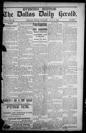 The Dallas Herald. (Dallas, Tex.), Vol. 2, No. 150, Ed. 1 Tuesday, July 12, 1887