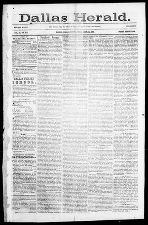 Dallas Herald. (Dallas, Tex.), Vol. 10, No. 42, Ed. 1 Saturday, September 13, 1862