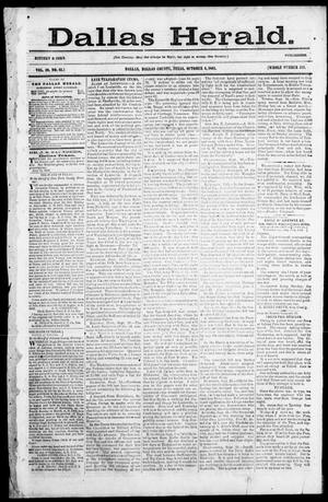 Dallas Herald. (Dallas, Tex.), Vol. 10, No. 45, Ed. 1 Saturday, October 4, 1862