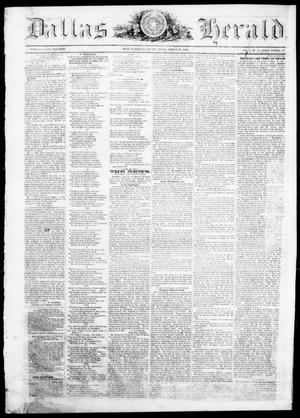 Dallas Herald. (Dallas, Tex.), Vol. 11, No. 37, Ed. 1 Wednesday, August 12, 1863
