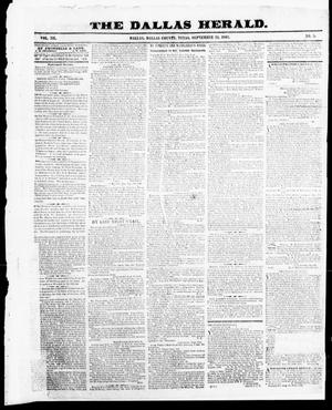 Dallas Herald. (Dallas, Tex.), Vol. 12, No. 5, Ed. 1 Saturday, September 24, 1864