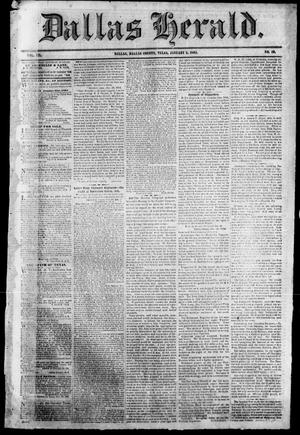 Dallas Herald. (Dallas, Tex.), Vol. 12, No. 19, Ed. 1 Thursday, January 5, 1865