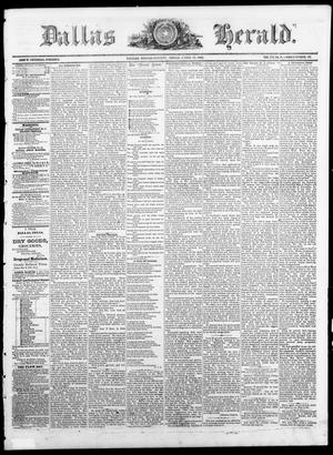 Primary view of object titled 'Dallas Herald. (Dallas, Tex.), Vol. 16, No. 31, Ed. 1 Saturday, April 17, 1869'.