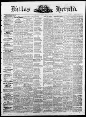 Primary view of object titled 'Dallas Herald. (Dallas, Tex.), Vol. 16, No. 35, Ed. 1 Saturday, May 15, 1869'.