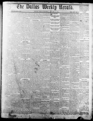 Primary view of object titled 'The Dallas Weekly Herald. (Dallas, Tex.), Vol. 24, No. 19, Ed. 1 Saturday, January 27, 1877'.