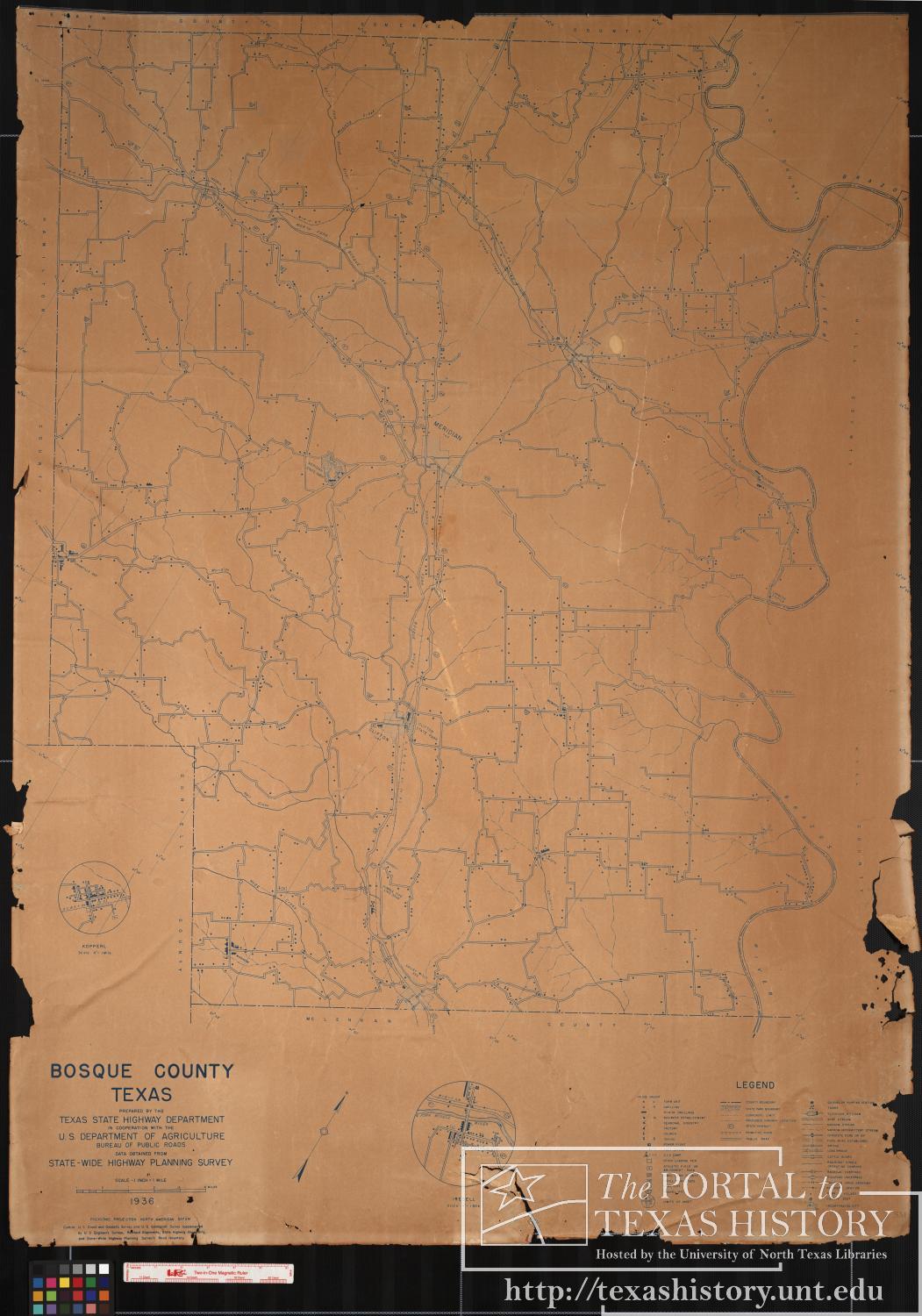 1936 General Highway Map of Bosque County, Texas
                                                
                                                    [Sequence #]: 1 of 1
                                                
