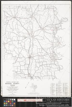 Primary view of object titled '1962 General Highway Map of Bosque County, Texas'.