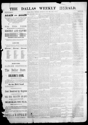 The Dallas Weekly Herald. (Dallas, Tex.), Vol. 31, No. 32, Ed. 1 Thursday, January 26, 1882