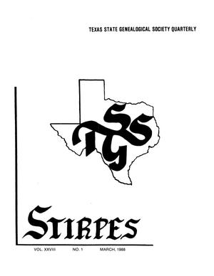 Stirpes, Volume 28, Number 1, March 1988