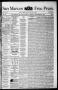 Thumbnail image of item number 1 in: 'San Marcos Free Press. (San Marcos, Tex.), Vol. 9, No. 6, Ed. 1 Saturday, December 27, 1879'.