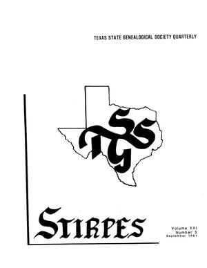 Stirpes, Volume 21, Number 3, September 1981