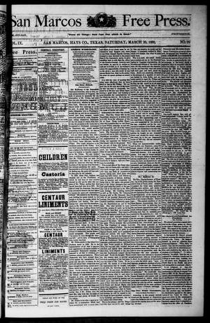 San Marcos Free Press. (San Marcos, Tex.), Vol. 9, No. 18, Ed. 1 Saturday, March 20, 1880