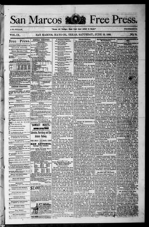 San Marcos Free Press. (San Marcos, Tex.), Vol. 9, No. 31, Ed. 1 Saturday, June 19, 1880
