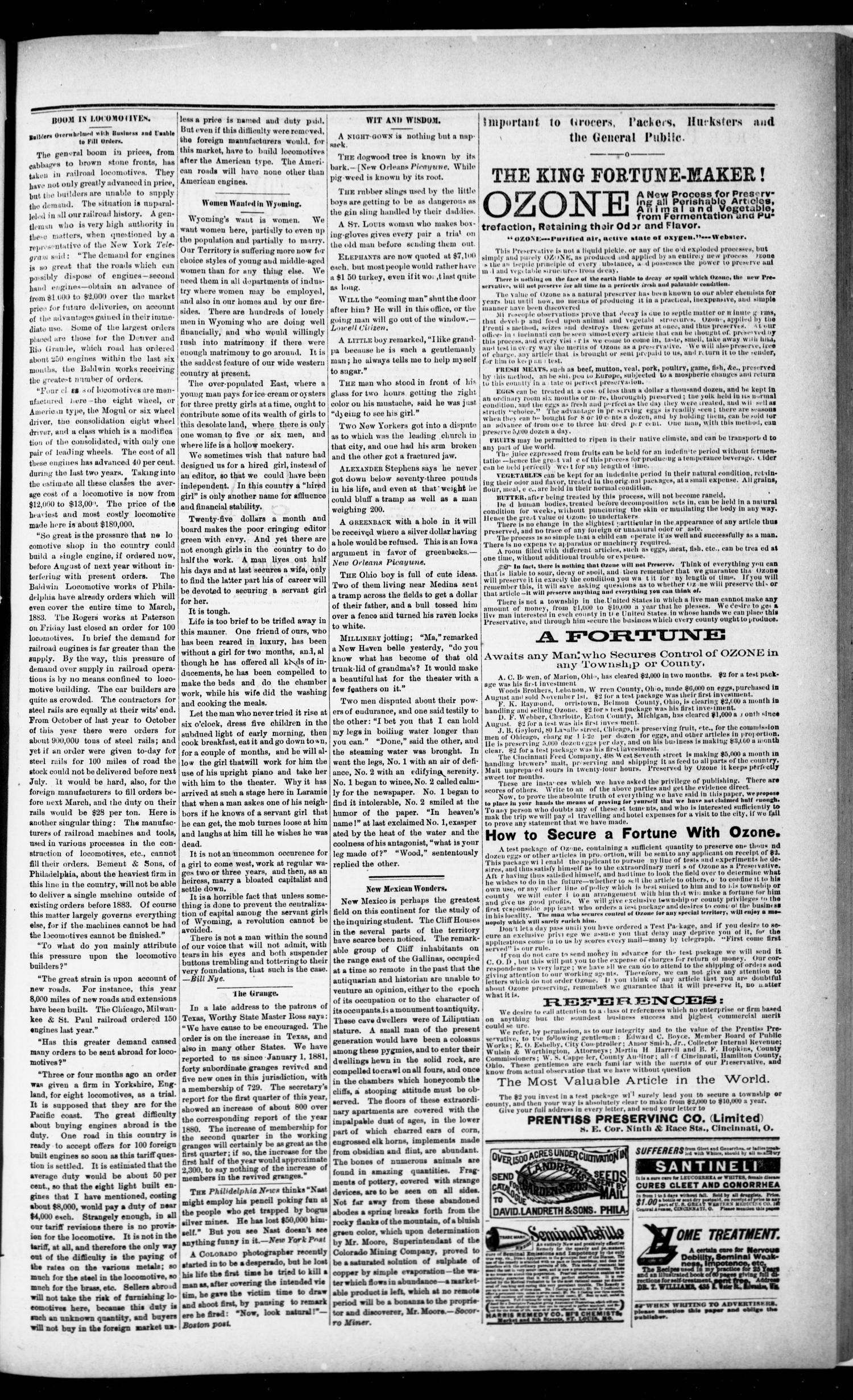 San Marcos Free Press. (San Marcos, Tex.), Vol. 11, No. 5, Ed. 1 Thursday, December 22, 1881
                                                
                                                    [Sequence #]: 3 of 8
                                                