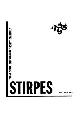 Stirpes, Volume 15, Number 3, September 1975