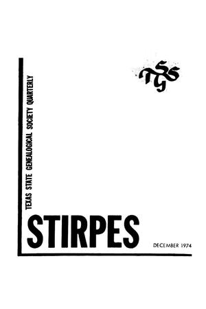 Primary view of object titled 'Stirpes, Volume 14, Number 4, December 1974'.