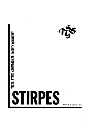 Stirpes, Volume 13, Numbers 1 and 2, March and June 1973
