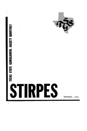 Primary view of object titled 'Stirpes, Volume 11, Number 3, September 1971'.