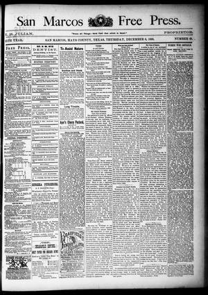 San Marcos Free Press. (San Marcos, Tex.), Vol. 15TH YEAR, No. 49, Ed. 1 Thursday, December 6, 1888