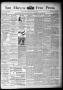 Thumbnail image of item number 1 in: 'San Marcos Free Press. (San Marcos, Tex.), Vol. 16TH YEAR, No. 21, Ed. 1 Thursday, May 23, 1889'.