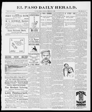 El Paso Daily Herald. (El Paso, Tex.), Vol. 17, No. 27, Ed. 1 Tuesday, February 2, 1897