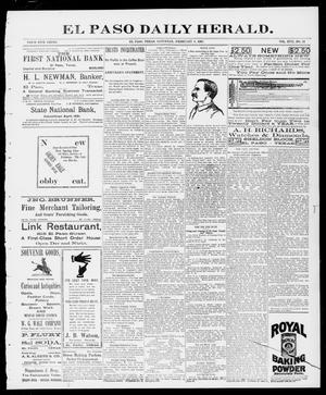 El Paso Daily Herald. (El Paso, Tex.), Vol. 17, No. 31, Ed. 1 Saturday, February 6, 1897