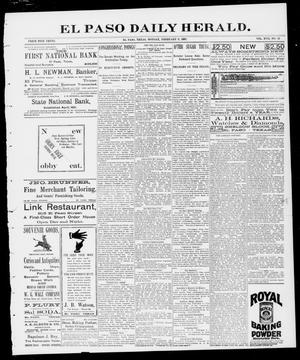 El Paso Daily Herald. (El Paso, Tex.), Vol. 17, No. 32, Ed. 1 Monday, February 8, 1897
