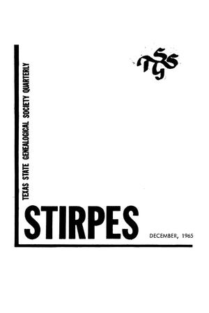 Primary view of object titled 'Stirpes, Volume 5, Number 4, December 1965'.
