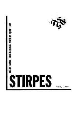 Primary view of object titled 'Stirpes, Volume 5, Number 2, June 1965'.